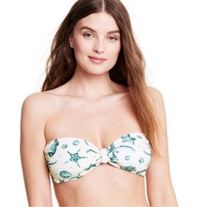 Women's Seahorse Print Bandeau Bikini
Top - Agua Bendita x Target Cream/Blue
M